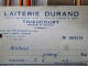 54 THIAUCOURT    LAITERIE DURAND - Factures