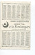 OLLE LEZ CAMBRAI CARDON DUVERGER CHROMO CALENDRIER 1896 PETITE FILLE BARQUE 9,7CM X 15,7CM - Kleinformat : ...-1900
