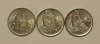 Monaco 1 Centime 1977 + 1978 + 1979 UNC - 1960-2001 New Francs