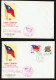 1961  50th Anniversary Republic Of China  Sun Yat-sen Ching Kai-shek, Map, Flag  Souvenir Sheet Sc 1321-2a - FDC