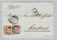 Schweiz Sitzende Helvetia 1869-07-21 Brief>Madrid Sitzende 2x50Rp.Zu#43 - Briefe U. Dokumente