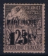 Martinique:  Yv Nr  17 MH/* Falz/ Charniere  Maury Type II  5 Caussée  Has Some Spots - Ungebraucht
