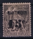 Martinique:  Yv Nr  17 MH/* Falz/ Charniere - Neufs