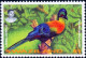 BIRDS-TOURACOS-LORIKEETS-SET OF 4-SWAZILAND-1995-SCARCE-MNH-B9-598 - Cuckoos & Turacos