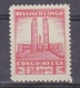 Belgisch Congo 1941 Monument Koning Albert I Te Leopoldstad 10Fr  1w Drukinkt Andere Zegel Op Gom ** Mnh (29574B) - Ongebruikt