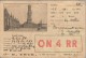 Ancienne Carte QSL De ON4RR G. Erck, Rue Du Verger, Brugge Bruges Belgique (18/5/1935) - Autres & Non Classés