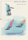 France 2004 Y&T BF 76 (3691 à 3700). Document Officiel. Sports De Glisse. Parachutisme, Surf, Bicross Ski Luge Parapente - Parachutting