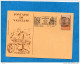 Carte Postale Illustrée-fontaine De Vaucluse-Pétrarque +vignette Concordante Et Oblitération Flamme1986 - Tourism (Labels)