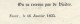 Epoque Louis-Philippe/La Comtesse De Brémont/Duchesne De Vauvert/Louise Julie De CHANTREAU/NIORT/Deux Sévres /1835 FPD68 - Obituary Notices