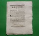 D-FR Révolution 1793 Décret Portant Qu'il Ne Sera Laissé Qu'une Seule Cloche Dans Chaque Paroisse - Documents Historiques