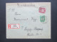 Deutsches Reich 1926 Nr. 356 Und 359 MiF KOS Leipzig Lindenau. R-Brief Leipzig Lindenau 464 A - Sonstige & Ohne Zuordnung