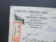 DR 1920 Nr. 123 / 124 MiF. Hamburg - Amerika Linie. Agentes Generales: Christlieb & Rübke. Mexiko D.F. Via New York. - Altri & Non Classificati