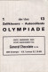 Sticker Olympische Spelen Olympic Games Jeux Olympiques Berlin 1936 Reclame Publicite General Chocolate Antwerpen - Pegatinas