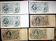 RUSSIE IMPERIALE  TROIS BILLETS 500 ROUBLES ET TROIS BILLETS 100 ROUBLES TSAR ET TSARINE BON ETAT - Rusia