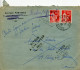 DOULLENS SOMME Daguin 12/5/40 2 TIMBRES Paix 50c Rouge N°283 RETOUR A L´ENVOYEUR 3880 DE St Valéry Sur Somme - Lettres & Documents