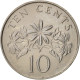 Monnaie, Singapour, 10 Cents, 1990, British Royal Mint, SUP, Copper-nickel - Singapore