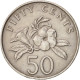 Monnaie, Singapour, 50 Cents, 1987, British Royal Mint, TTB, Copper-nickel - Singapore