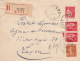 Entier Type Paix CaD Yenne (Savoie) Enveloppe Recommandé 1935 TTB - Enveloppes Types Et TSC (avant 1995)