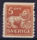 Sweden:  Mi Nr 174 I   MNH/**/postfrisch/neuf Sans Charniere 1921 No Watermark Perfo 9,75 - Ongebruikt