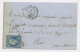 FRANCE -  TYPE NAPOLEON III (I) 20 Cts - N° Yvert 14A  OBLITÉRÉ SUR LETTRE DU ?/7/59 CàD DE CONVOYEUR "LYON À PARIS" - 1853-1860 Napoléon III