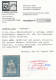 23A 10 Rappen Strubel Blau, Münchnerdruck 2. Auflage, Weissrandig Mit ATTEST: Berra-Gautschy - Gebruikt