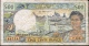 FRENCH PACIFIC TERRITORIES P1b 500 FRANCS 1992 Sign.Severino/Redouin/Teyssere FINE With Folds - Französisch-Pazifik Gebiete (1992-...)