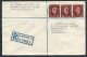 1938 GB - Australia Pair(2) Last/First 'ALL UP' Airmail Covers, Holmfield Rd Blackpool Registered Warrnambool Melbourne - Covers & Documents