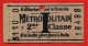 Ticket De Métropolitain 2ème Classe S110 0 18488 * Métro Titre De Transport - Europe