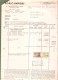 Facture - SORIC- IMPORT - Bruxelles - 1949 - Sherbet - + Lettre Sncb D'indemnisation - Levensmiddelen