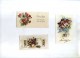 - LOT DE 10 PETITES CARTES  BONNE ANNEE . MOTIFS FLEURS . - New Year