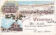 Verrières, Souvenir Des - Winterlitho - En Hiver - College, Rue Aux Verrieres, Vue Generale Mit Glimmer/Brillants - Les Verrières