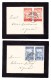 Schweiz UPU Lot 2 FDC Trauerbriefe 9.10.1924 Langenthal Waagr. Paar 20Rp Auf Einem Und Waagr. Paar 30Rp Auf Anderem - Lettres & Documents