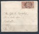 Charter Two Stamps King George V, Postage & Revenue In 1921,Gibraltar.Shipped To USA 1930. Verso Shipping Company. 2 Sca - Gibraltar
