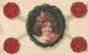 Face Of Brunette Little Girl On An Envelope, Four Seals, Shamrock, Horseshoe, Mushroom & Lady Bug, Pink Rose, 00-10s - Altri & Non Classificati