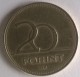 Monnaie - Hongrie - 20 Forint 1993 - - Hongrie