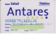 TARJETA DE TELEFONICA DE ANTARES  DE TELEFONICA DE ESPAÑA (RARA) - Dienstkarten