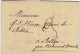 LAC Datée 31/05/1822 De Liege Vers Tellin Par Namur Et Marche (luik En Rouge) Maire De Tellin Manuscrit 3 De Port - 1815-1830 (Période Hollandaise)