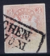 Bayern:Mi 55 SG 37, 3 K Rose, Bottom Colourless And Cancelled, Print Error - Gebraucht