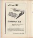 RA#61#12 RIVISTA MILITARE Apr 1953/MACCHINA DA SCRIVERE OLIVETTI LETTERA 22/MACCHINE A CORRENTE CONTINUA/MINERALI STRAT - Italiaans