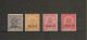 INDIA - JIND 1927 - 1937 VALUES TO 12a SG 93w, 95, 96, 97 UNMOUNTED MINT Cat £43.50 - Jhind