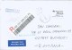 Poland 2015 Krosno Unfranked Taxe Percue Barcoded Registered Cover To Romania - Cartas & Documentos