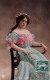 CPA Jolie Fille - Frau - Lady - Jeune Fille Felicitas Cerigioli Artist NY 1908 - Artisti