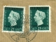 Nederlands Indië - 1949 - Mengfrankering Op LP-briefje Van Djatiroto Naar Oegstgeest / Nederland - Netherlands Indies
