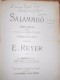 Salammbò. Opéra En Cinq Actes, Poëme Tiré Du Roman De Gustave Flaubert Par Camille Du Locle. Musique De Ernest Reyer. - Musique