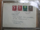 Delcampe - Schweiz Belege Slg. 107 Stk. Ab 1841 Viel Vor 1945 Mit Zensurpost / Ganzsachen / Firmenkarten / Block 3 Expressbrief Usw - Sammlungen (im Alben)