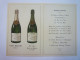 Très Jolie  PUB  2 Volets  CHAMPAGNE  V.  BAUCHET  (AVIZE) X   (format 8,5 X 12,5cm) - Alcolici