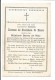 A9. Eugenia  BARONES De STOCKHEM De HEERS   -  °LUIK 1797  / + BRUSSEL 1883 - Images Religieuses