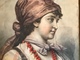 ACQUARELLO  Dell'800 " Ritratto Femminile In Costume "  30x40 , Cornice Dell'epoca - Watercolours