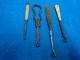 Lot De  4 Crochets-de Bottes -militaria-matiere A Determiner Dont 1 Marque Mandoline - Autres & Non Classés