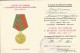 Russia USSR 1985 Certificate Awarding The Medal 30 Years Of Victory - 1939-45